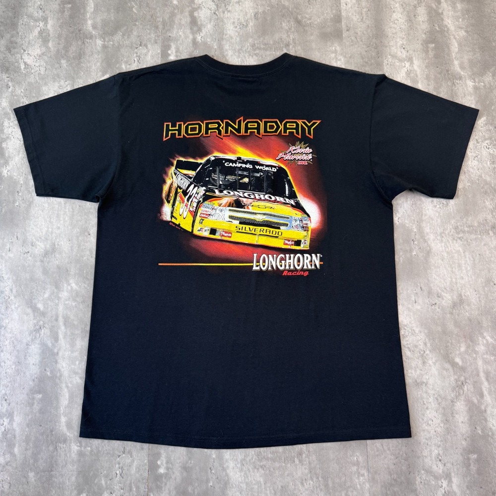 Vintage Kevin Harvick NASCAR T Shirt Mens XL 33 Ron Hornaday Inc Chevy 2000s